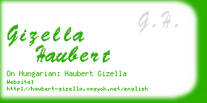 gizella haubert business card